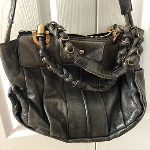 Gorgeous Chloe Grey/Olive Green Two Way Bag